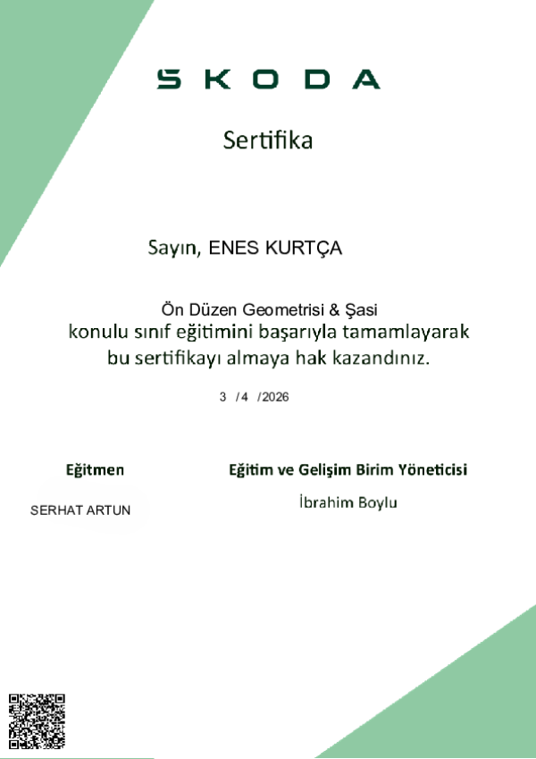 Sertifika Önizleme
